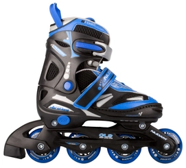 Inline Skates Nijdam 52QX Semi-Softboot Antraciet/Blauw