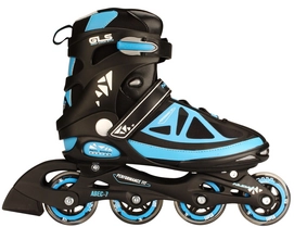 Inline Skates Nijdam 52RE Semi-Softboot Antracietr/Blauw