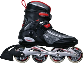 Rollers Nijdam 52RR Semi-Softboot Noir/ Rouge