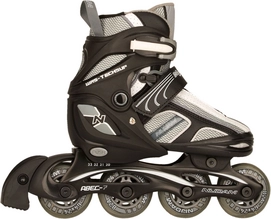 Inline Skates Nijdam 52RV Semi-Softboot Zwart