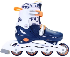 Inline Skates Nijdam 52SA Hardboot Blauw/Wit