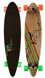 Longboard Nijdam 39 Black Green Orange
