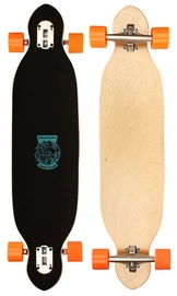 Longboard Nijdam 38" Drop-Through Noir Orange