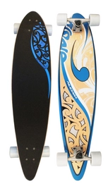 Longboard Nijdam 39" Pintail Emeraude Blanc Noir