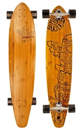 Longboard Nijdam 42" Kicktail Bamboo Totem Noir