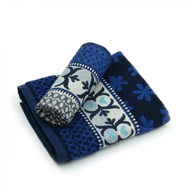 Theedoek Bunzlau Castle Nautique Dark Blauw