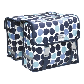 Fietstas New Looxs Fiori Dubbel Dots Blauw