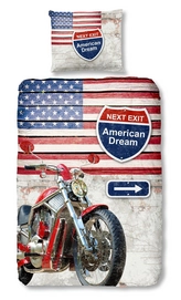 Dekbedovertrek Good Morning American Multi Katoen