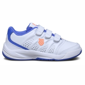 Tennis Shoes K Swiss Junior Ultrascendor Omni Strap Jr White Dazzle Blue Safety Orange