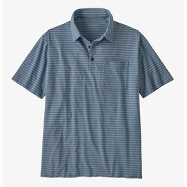 Polo Patagonia Homme Organic Cotton LW Wavy Dobby Pigeon Blue