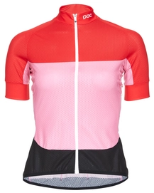 Fietsshirt POC Women Essential Road Light Prismane Red Altair Pink