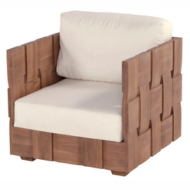 Loungestoel Hartman Forest Lounge Chair Without Cushion Natural Teak