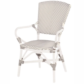 Tuinstoel Hartman Batavia Alu Chair White Moccacino Wicker