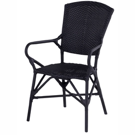 Tuinstoel Hartman Batavia Alu Chair Black Black Wicker