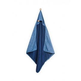 Badcape Jollein Stonewashed Knit Navy (75 x 75 cm)