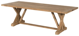 Tuintafel Hartman Artist Crossleg Table 240 x 100 cm Vintage Brown Teak