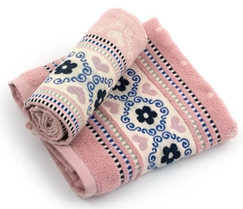 Keukendoek Bunzlau Castle Blossom Roze