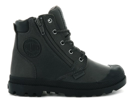 Palladium Kids Pampa Hi Cuff WP Dark Gull Gray