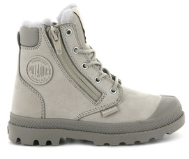 Palladium Kids Pampa Hi Cuff WPS Feather Gray