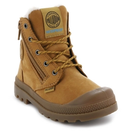 Palladium Kids Pampa Hi Cuff WPS Amber Gold Ch Brwn Md Gum