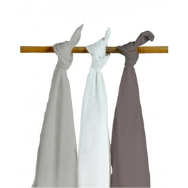 Multidoek Jollein Hydrofiel Multi Grijs (3-delig)