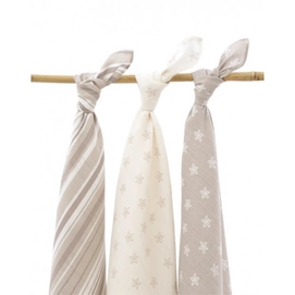 Multidoek Jollein Hydrofiel Starfish Sand (3-delig)