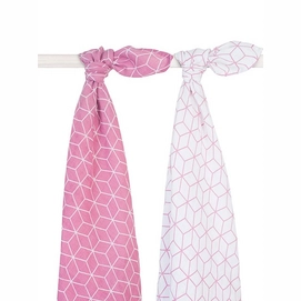 Multidoek Jollein Hydrofiel Graphic Mauve (2-delig)