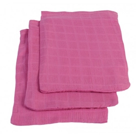 Washandje Jollein Hydrofiel Fuchsia (set van 3)