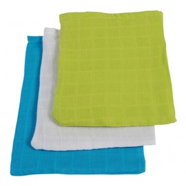 Washandje Jollein Hydrofiel Multi Lime (set van 3)