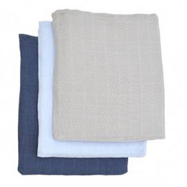 Washandje Jollein Hydrofiel Multi Marine (set van 3)