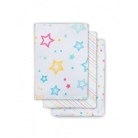 Washandje Jollein Hydrofiel Stardust Multi (set van 3)