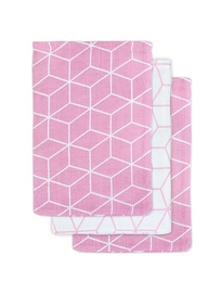 Washandje Jollein Hydrofiel Graphic Mauve (3-delig)