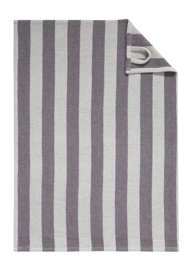 Essuie-Main Cawö Piqué Cuisine Stripes Plum/Platinum (Lot de 4)