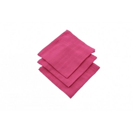 Monddoekje Jollein Hydrofiel Fuchsia (3-delig)
