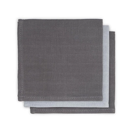 Monddoekje Jollein Hydrofiel Duo Grey (3-delig)