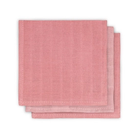 Monddoekje Jollein Hydrofiel Duo Coral Pink (3-delig)