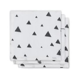 Monddoekje Jollein Hydrofiel Indians Black & White (3-delig)