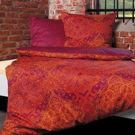 Bettwäsche Ibena Zeitgeist Oriental Rot Mako-Satin