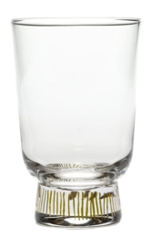 Bicchiere acqua Serax Feast by Ottolenghi 330 ml, Strisce Oro