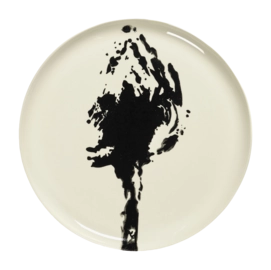 Piatto da portata Serax Feast by Ottolenghi Ø 35 x h 2 cm, Gres, Bianco / Carciofo Nero