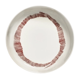 Dinner Plate Serax Feast Tableware By Ottolenghi White Red 22 cm