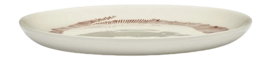 Dinerbord Serax Feast Tableware By Ottolenghi White Red M 22,5 cm