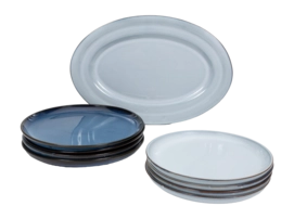 Bordenset Serax Pure Tableware By Pascale Naessens Blue (9-delig)