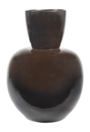Vase Serax Pure Interior By Pascale Naessens Black Brown L 38 x 38 x 59 cm