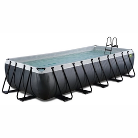 Zwembad EXIT Black Leather 540 x 250 x 100 cm + Zandfilterpomp Zwart