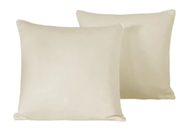 Housse de Coussin Décoratif De Witte Lietaer Olivia Sand 40 x 40 cm (Ensemble de 2)