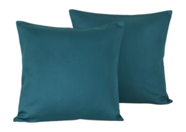 Housse de Coussin Décoratif De Witte Lietaer Olivia Smaragd Green 40 x 40 cm (Ensemble de 2)