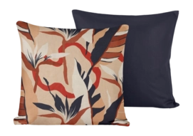 Housse de Coussin Décoratif De Witte Lietaer Junglecat Dress Blues 40 x 40 cm (Ensemble de 2)