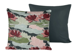 Housse de Coussin Décoratif De Witte Lietaer Koi Tidepool 40 x 40 cm (Ensemble de 2)