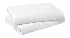 Telo doccia bagno MOODIT Troy 70 x 140 cm, 2 Pezzi, 100% Cotone, Bianco